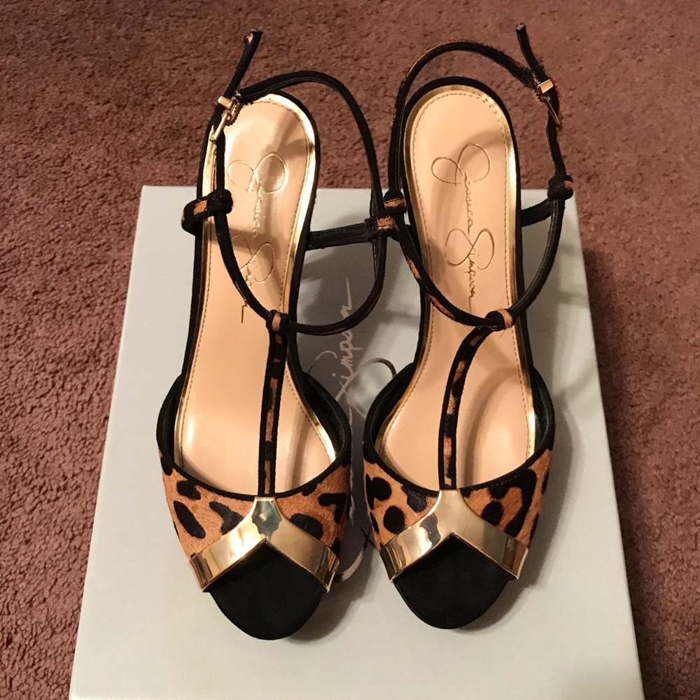 Lux Leopard Hair JS heels